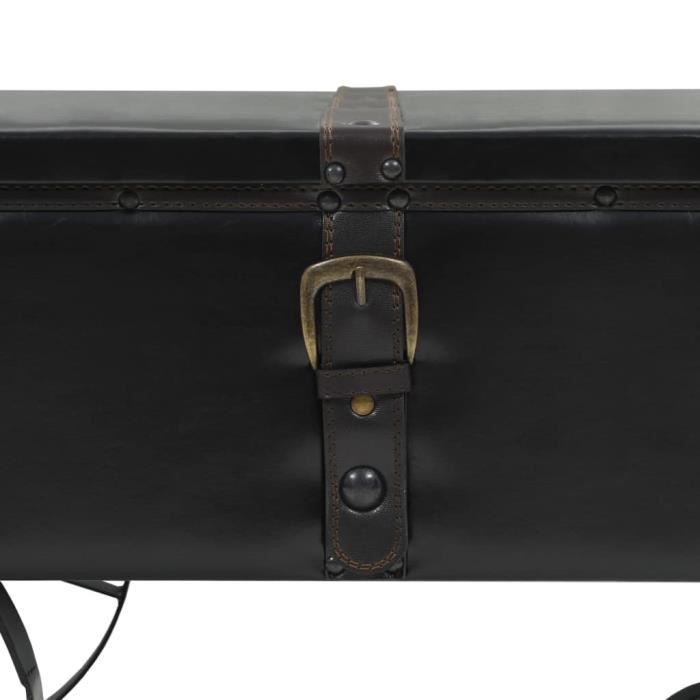 VidaXL Table basse MDF et bois de sapin 110 x 55 x 43 cm