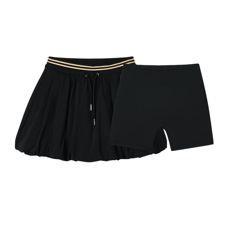 

New FILA Lifestyle Casual Short Skirts Women s Jet Black F11W527301F-BK M