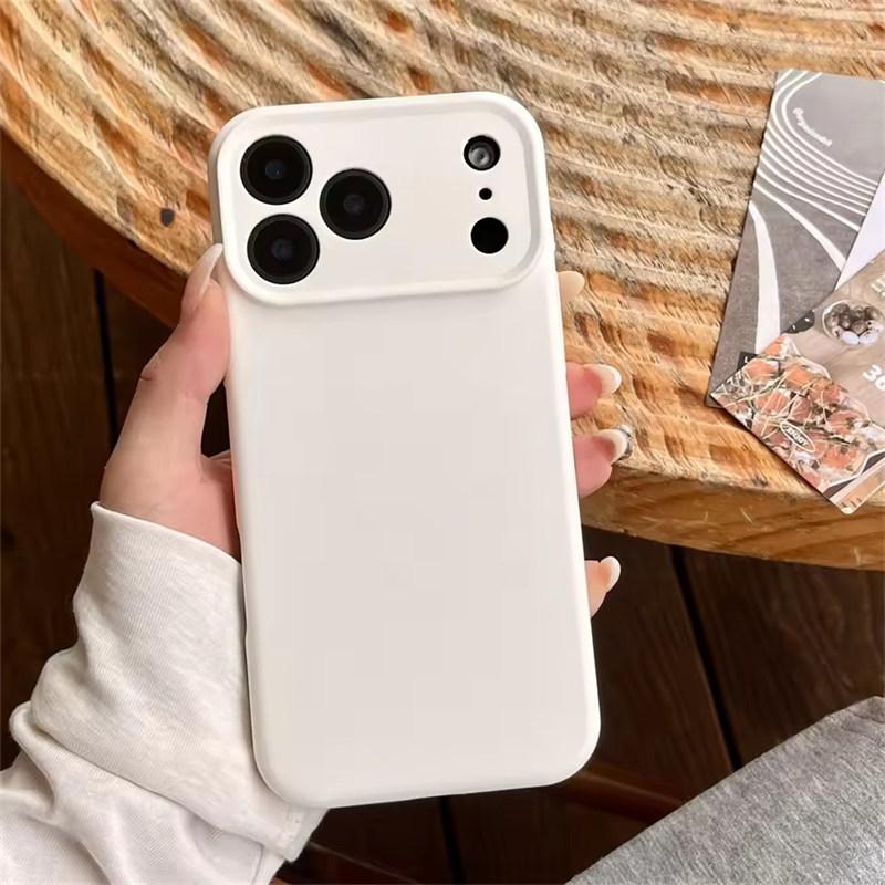 Hochwertige Flüssigsilikon-Schutzhülle für iPhone 17 Air 16 15 14 13 12 11 Pro Max Plus 16E 17 Pro Max Kameraschutz Matt Weiche Abdeckung