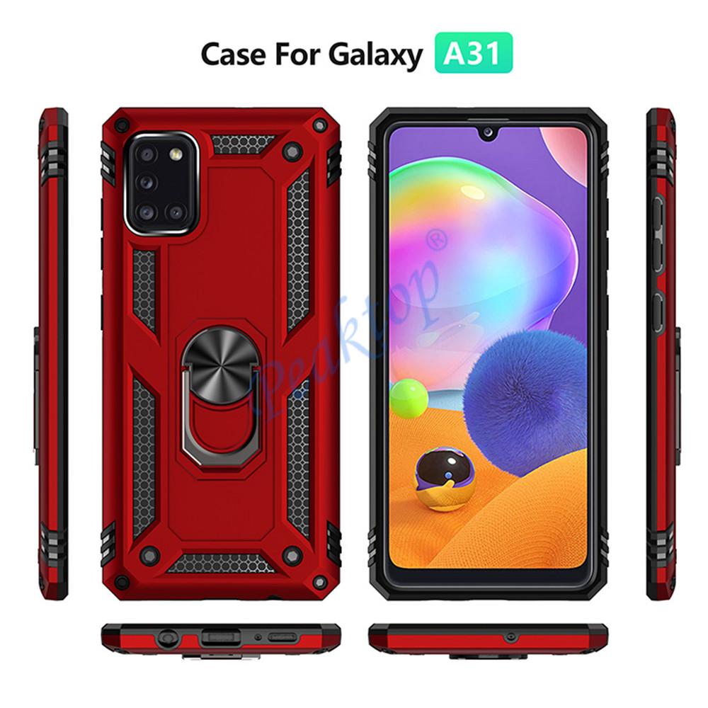 Luxury Armor Shockproof Case For Samsung Galaxy A31 A51 5G A71 5G Coque Ring Holder Magnet Cover For Samsung A 31 51 71 5G Funda