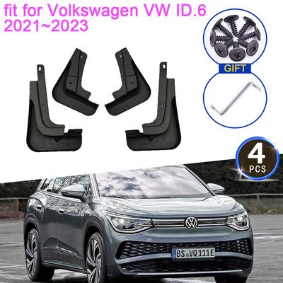 Für Volkswagen VW ID.6 ~2023 2022 Schmutzfänger Spritzschutz Upgrade Vordere Hinterrad Kotflügel Schmutzfänger Auto Styling 4 Stück
