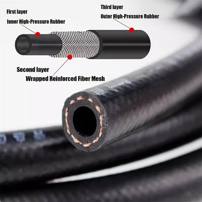 1M Petrol Diesel Oil Resistant Rubber Hose Tube NBR Flexible High Pressure Automobile Fuel Injection Pipe Id 4-25mm Fuel Line
