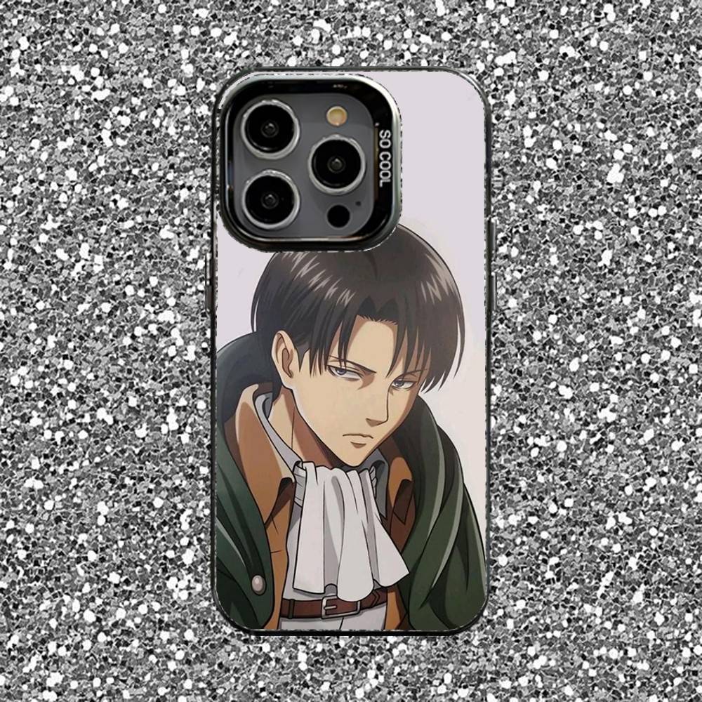 Levi Ackerman Phone Case For iPhone 16,15,14,13,12,11,Pro,XS,Max,Plus,Mini,SE Black Candy Matte Shockproof Cover
