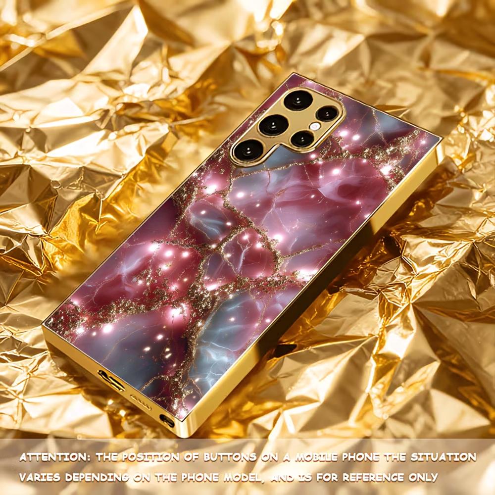 Bestseller model Luxurious PhoneCase Electroplated Glass PhoneCase for Samsung Galaxy S26 S25 S24 S23 S22 S21 FE,Ultra,Plus