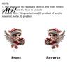 Christmas Desk Accessories Xmas Acrylic Ornament, 2D Flat Tree Gingerbread Man Ornament with Decorative for Holiday Rotatable Base, Table Centerpiece