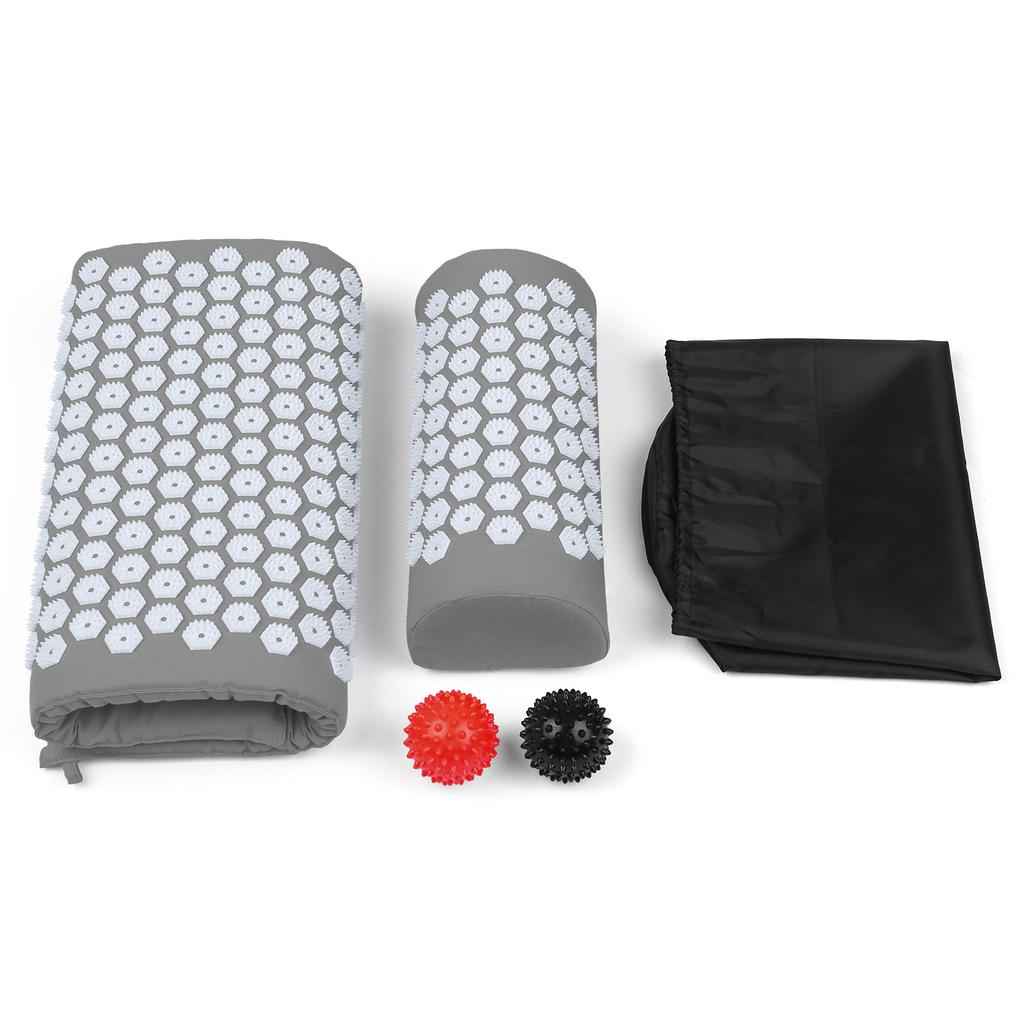 massage mat TOMSHOO Acupressure Mat and Pillow Massage Set with Bag for Muscle Relaxation Stress Relief acupressure mat