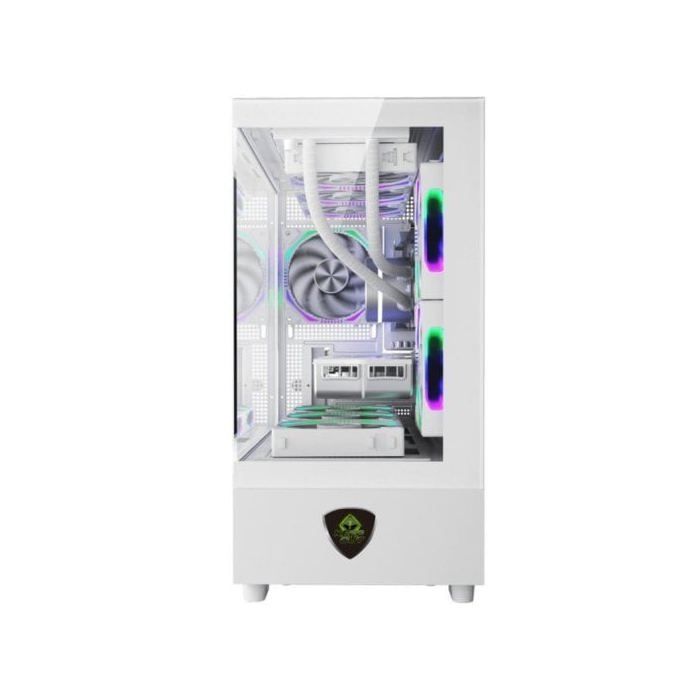 Caja Keep Out XC-301W Glass Micro-ATX/ITX Blanca Vidrio Templado ARGB 420mm GPU