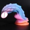 New Luminous Dildos Colourful Glowing Huge Penis G-spot Anal Butt Plug Women Toys Shaped Dragon Monster Dildo with Suction Cup