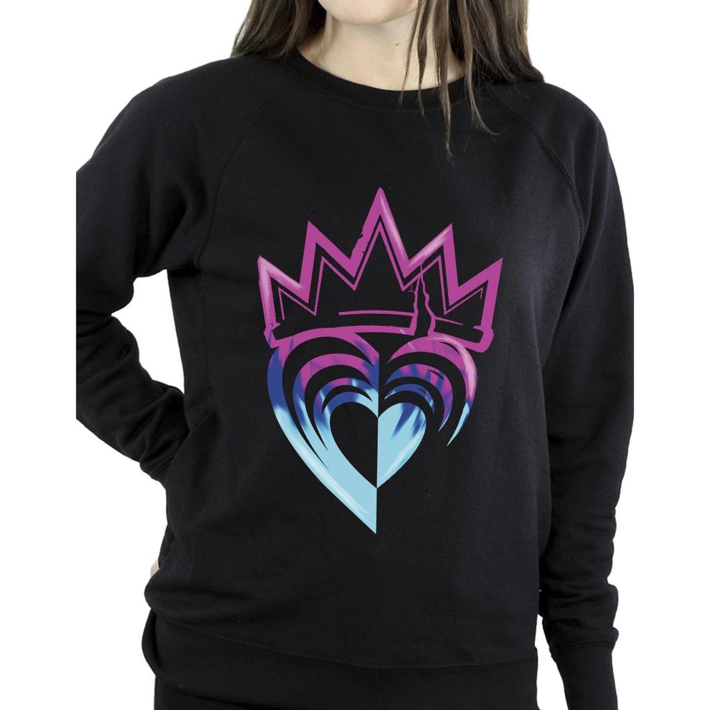 Disney Damen/Damen Descendants Pink Crown Sweatshirt