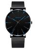 New Student Mesh Strap Watch Alloy Mesh Strap Men's Strip Nail Fashionable Contrasting Color Fashionable Quartz Watch