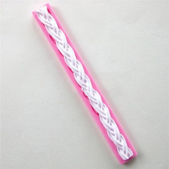Long Braid Rope Silicone DIY Chocolate Fondant Cake Decorating Mold Baking Tool