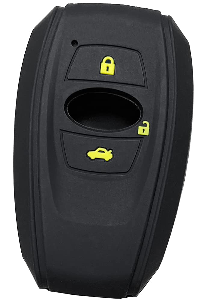 [IKT] Silicone cover for smart keys for Subaru cars, Black чёрный