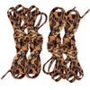 Leopard Print Snake Pattern Shoelaces, Trendy Retro Flat Laces Suitable for Canvas Shoes, Sneakers, And Sports Shoes. Unique Design with Two-Tone