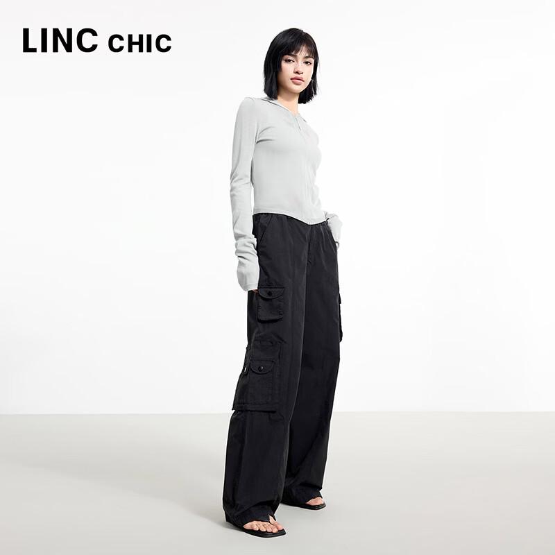 Women s Lightweight Loose Fit Straight-Leg Wide-Leg Casual Pants L