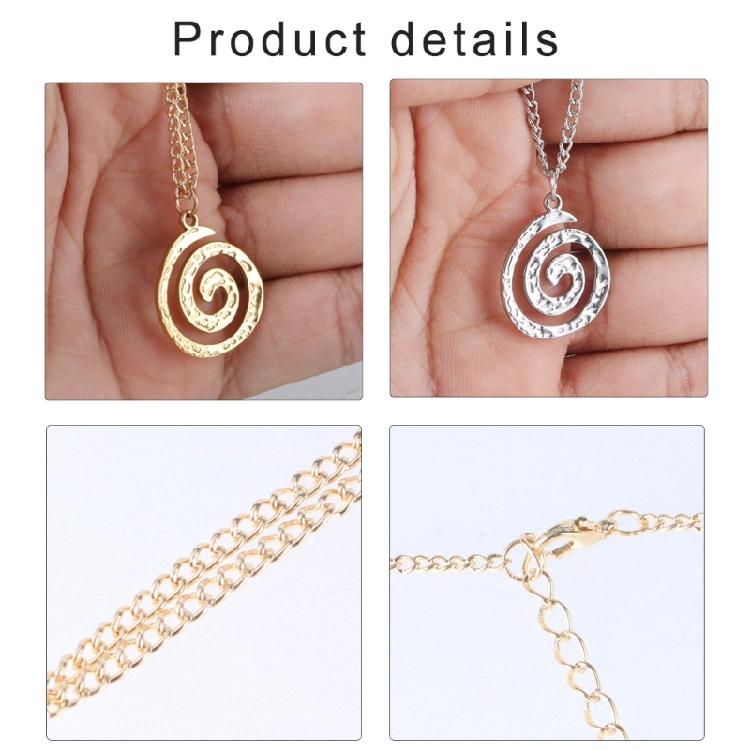 Sophisticated  Pendant Necklace Trendy Spirals Circles Necklace Neckchain Adornment for Daily Wear Dates Parties