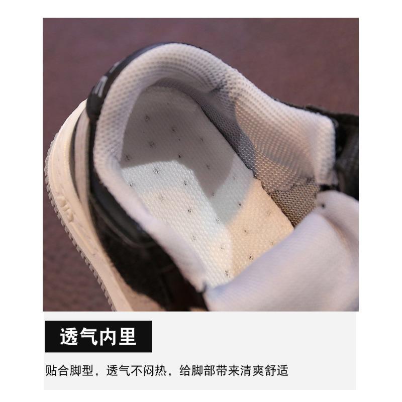 Commerce extérieur Chaussures pour enfants et filles Chaussures de sport Bébé Printemps et automne Garçons Chaussures montantes type skate 1-6 ans Printemps et automne Nouveaux modèles