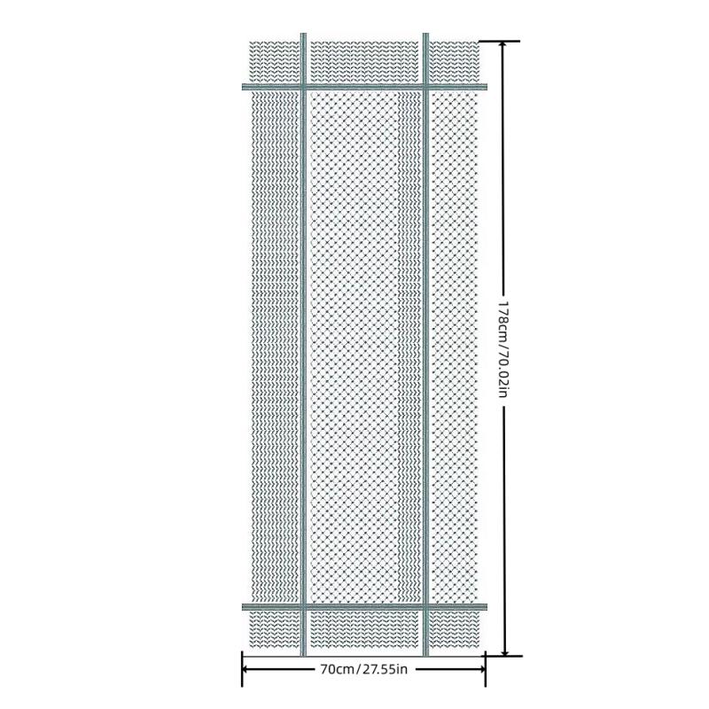 Popular Scarf Keffiyeh Print Muslim Ladies Chiffon Hijab Keffiyeh Fashion Ladies Soft Headwraps Geometric Arab Women Shawl