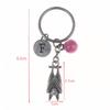 Bat Inspirational Keychain Emotional Support Bat Keychain Metal Bat Pendant With Inspirational Poetry Card Bats Keyring