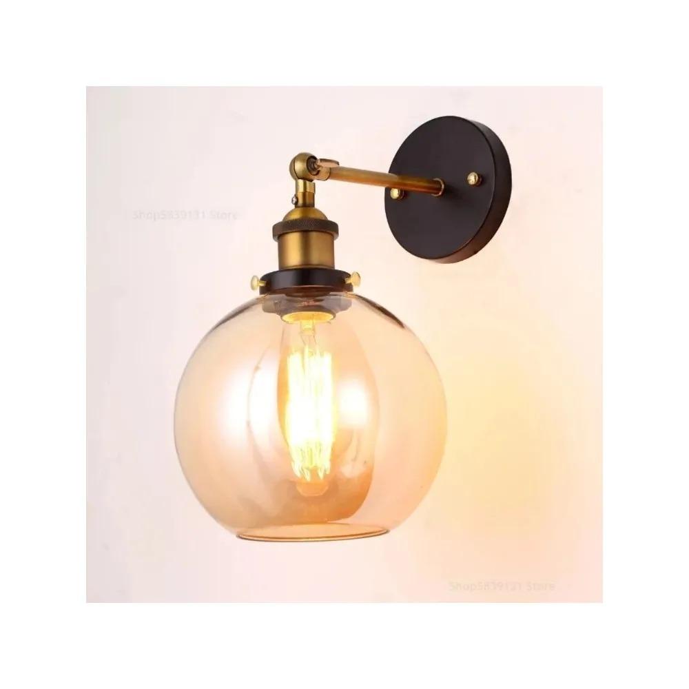 Amerikanische Wandleuchten Industrieller Vintage Loft Stil Wand für Nachttisch Glas Eisen Kunst Beleuchtung Lampe für Flur Pub Restaurant