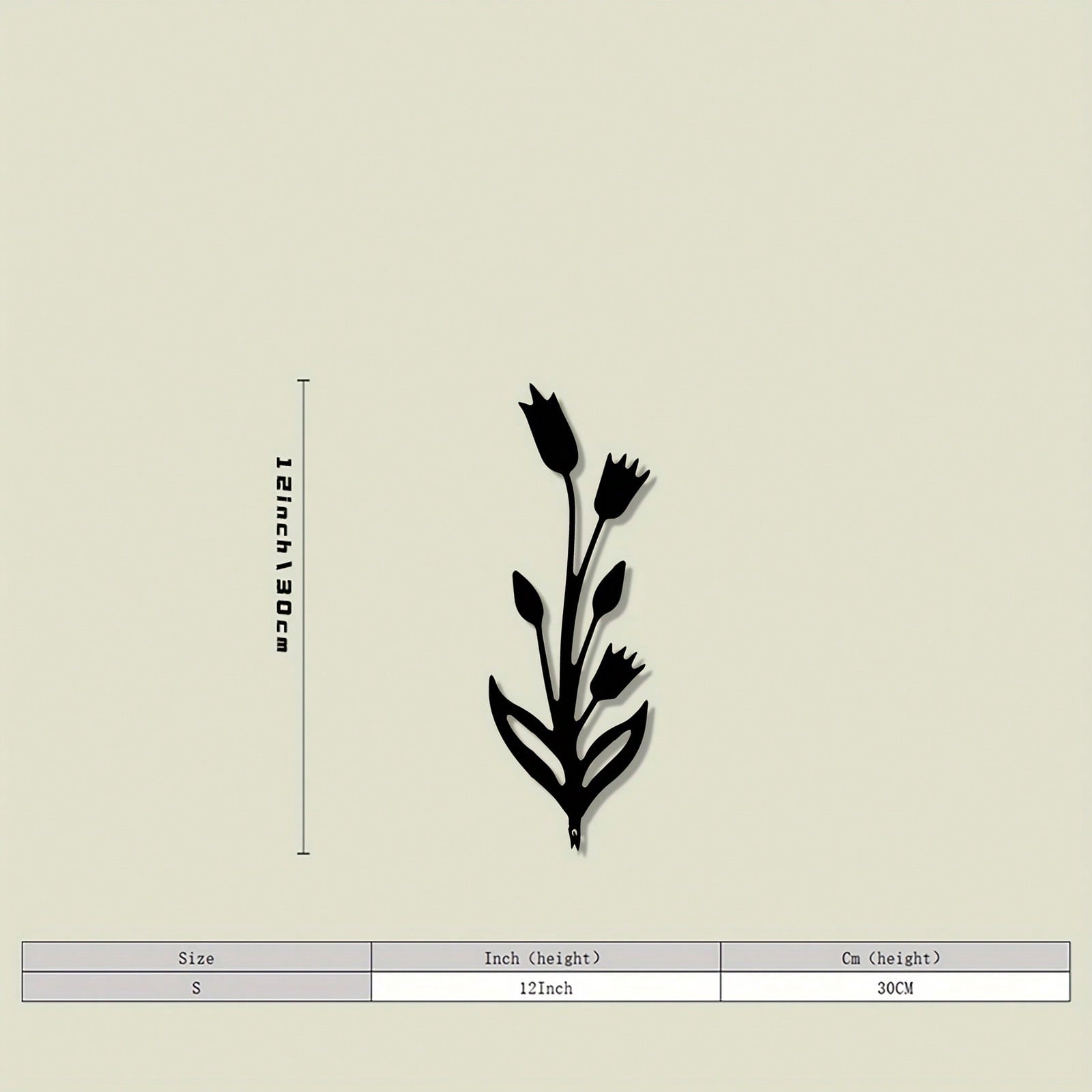 

Vintage Tulip Metal Flower Garden Sculpture Outdoor Decor Rustic Cottage Patio Pathway Art 10x30