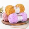 Coarse Faux Fur Yarn Ball - Long Hair Mink for DIY Knitting: Hat & Scarf Kit