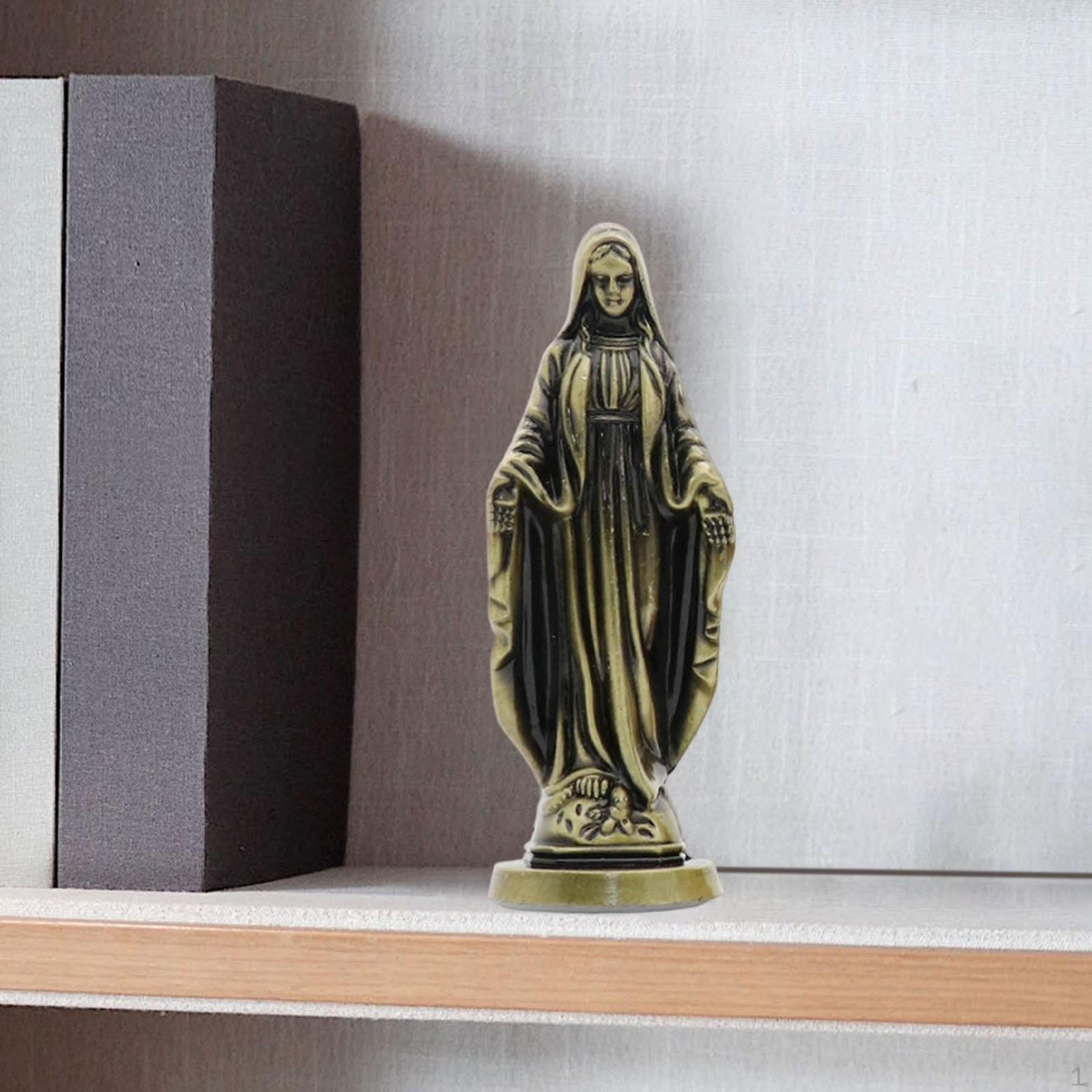 

Фигурка Матери Марии Благословенная Статуэтка Украшение на Приборную Панель Автомобиля Орнамент для Дома Retro Green