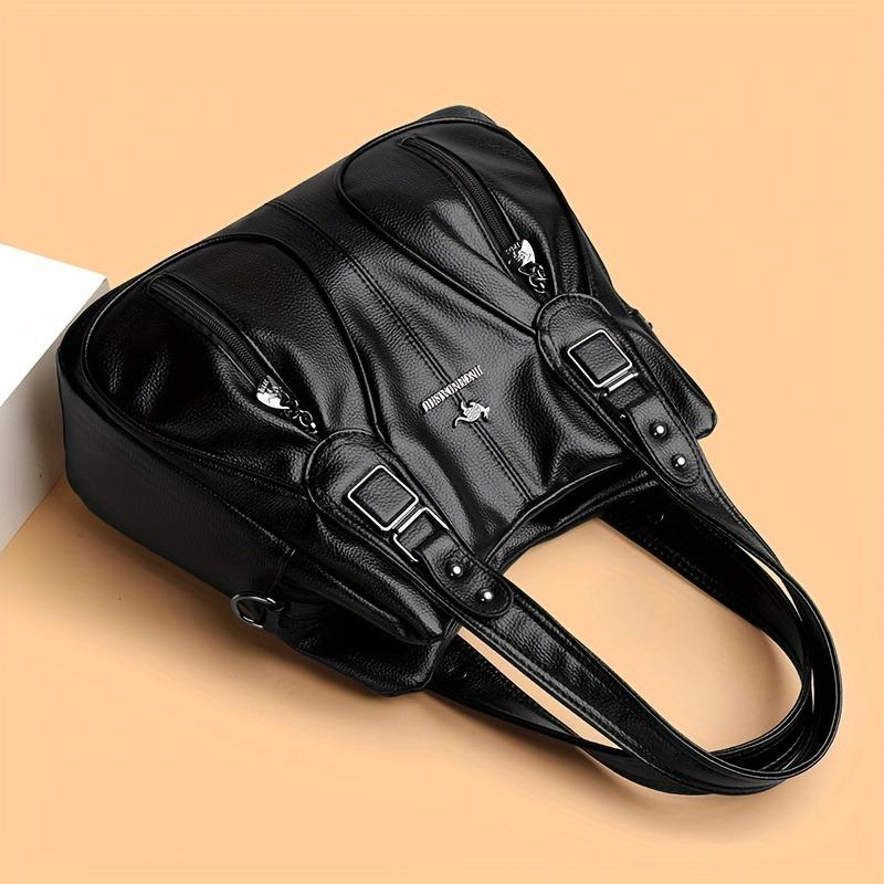 Stylish Large Capacity Women’s Shoulder Bag, Versatile Tote with Multiple Compartments, Perfect for Travel, Commuting, Shopping