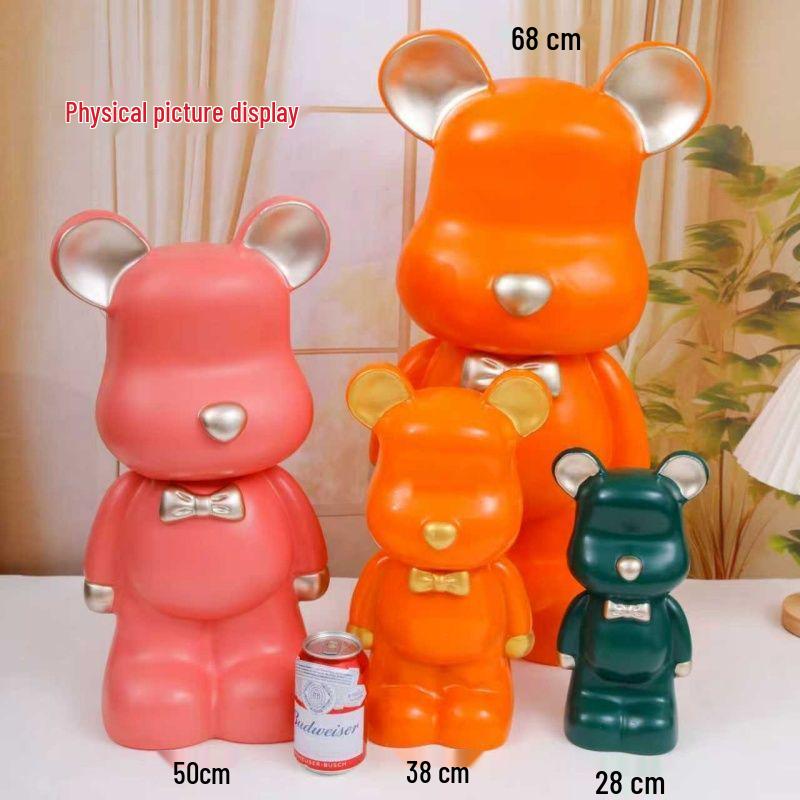 Luxury Large Capacity Bear Piggy Bank for Kids - Decorative Living Room Ornament