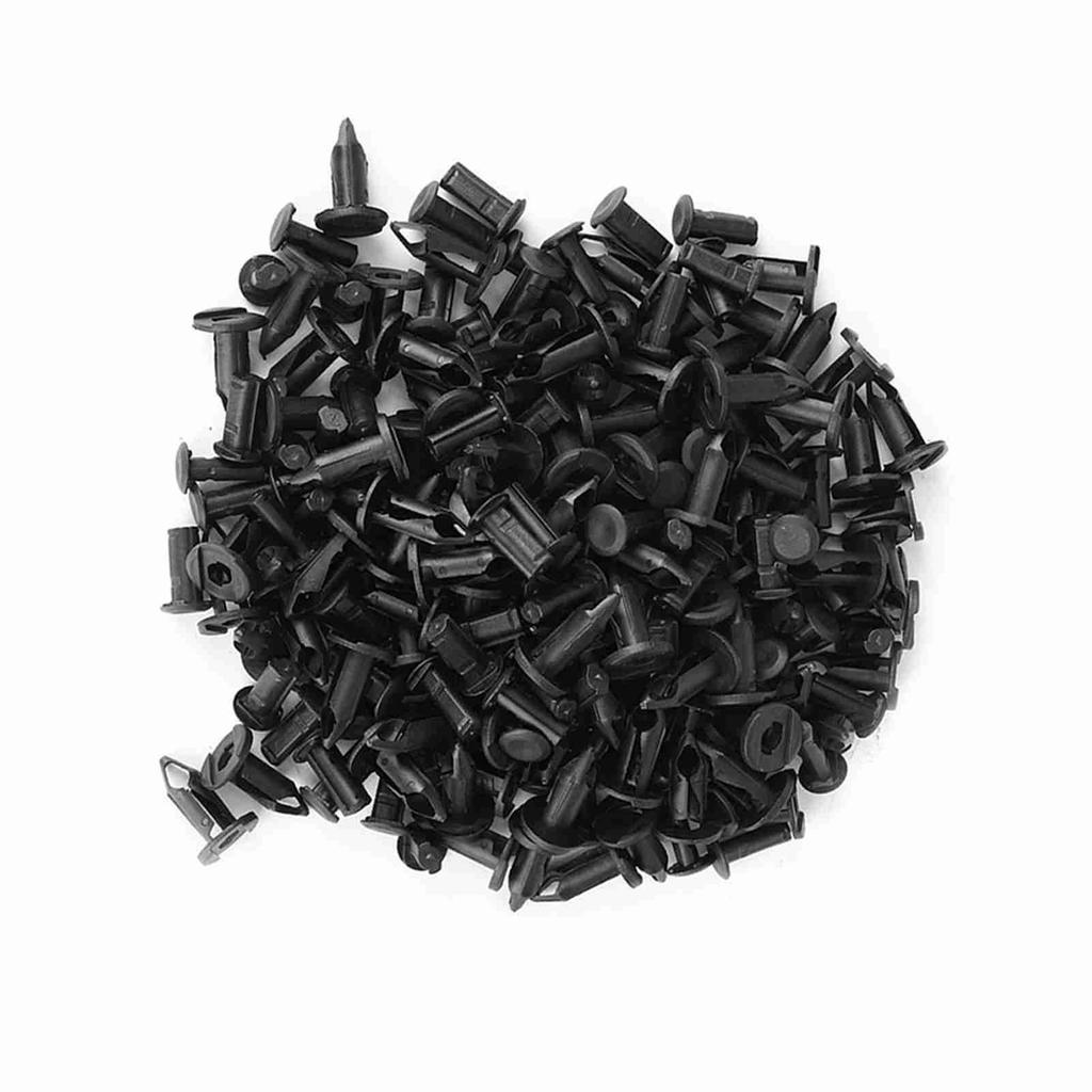 100 ks černých nýtů na nárazníky automobilů, plastových klipů, spojovacího materiálu pro Toyota