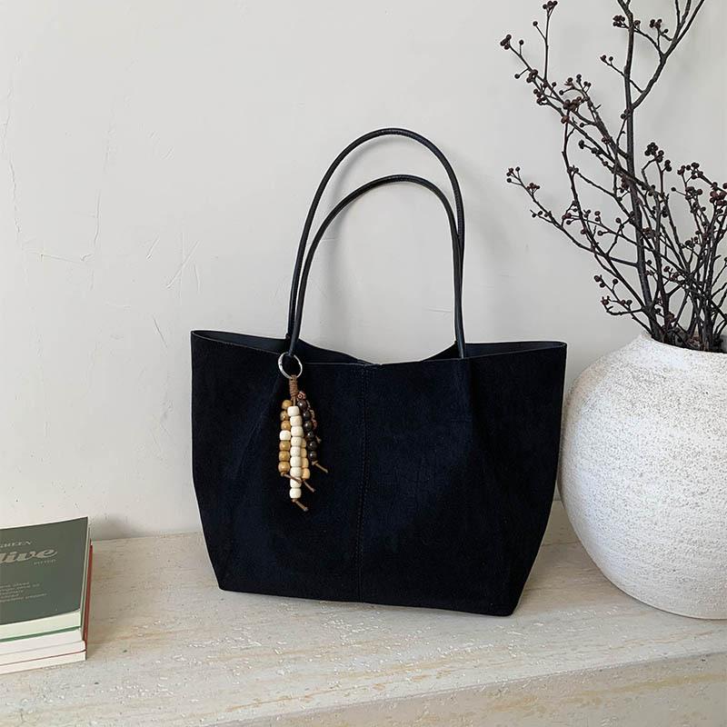 Frosted Retro Bag Women's Large Capacity 2025 New Autumn and Winter Versatile Single Shoulder Mother and Child Bag Commuter Tote Bag