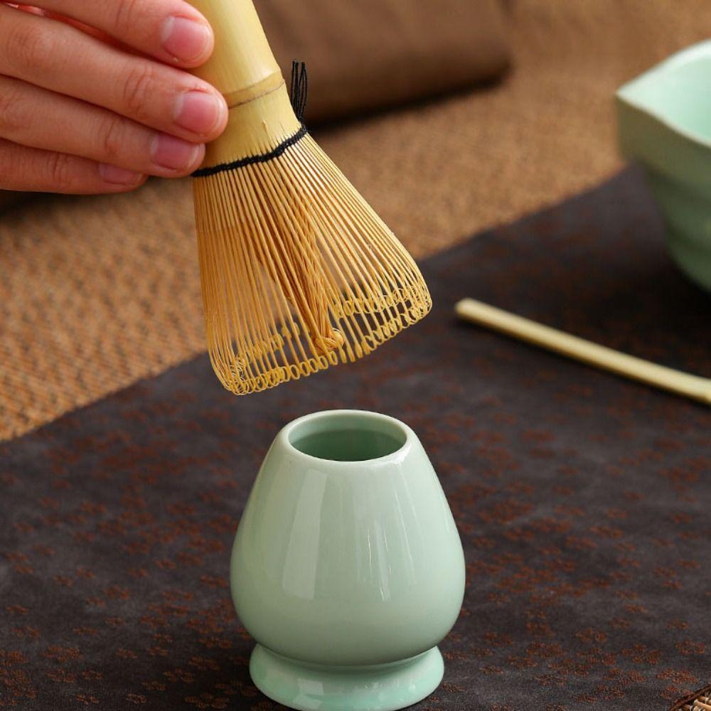 4ks Vintage Matcha Čajová Sada Keramická Matcha Chasen Sada Elegantní Stojan na Matcha Metličku Kit Čajovna