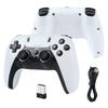 079G One-to-Two 2.4G Wireless Gamepad Built-in Vibration Rechargeable Battery for TV Set-top Box Game Console-Two-Player Battle