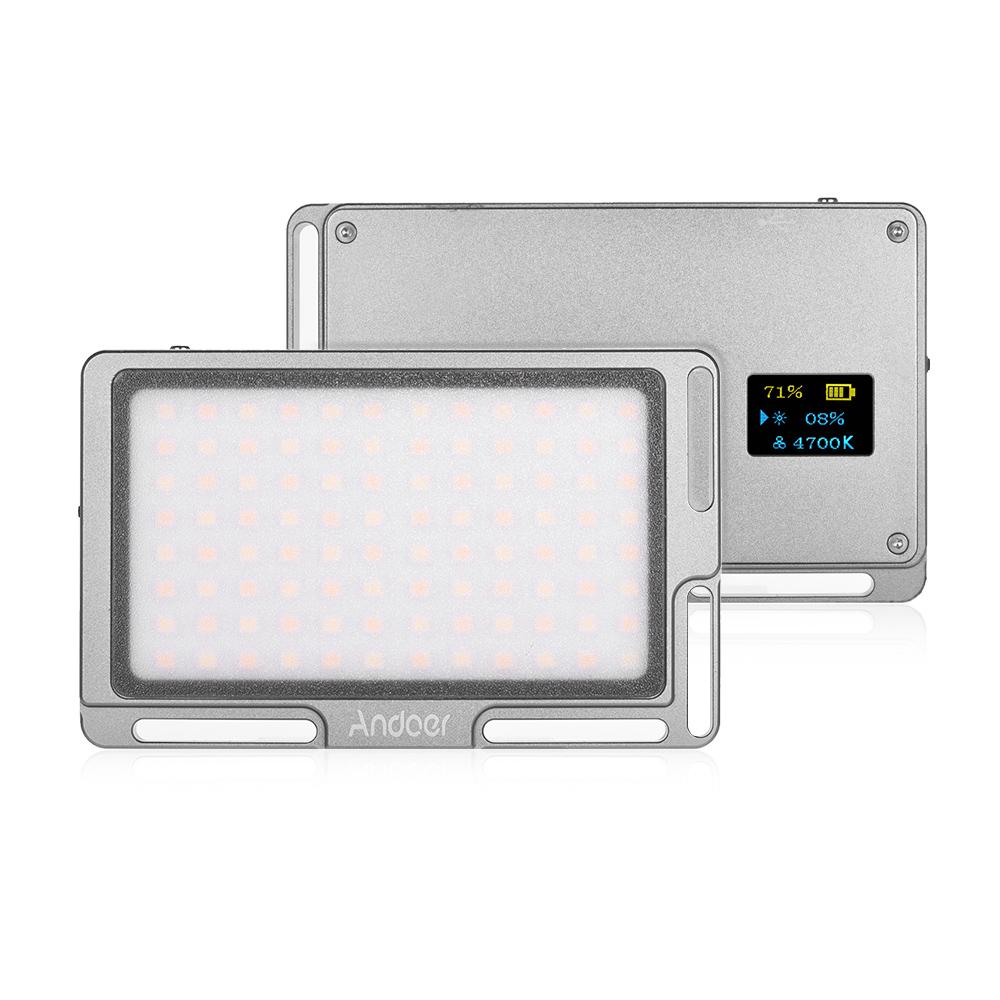 Portable LED Video Light Panel Camera Fill Light Built-in 2800mAh ...