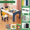 Children's Multifunctional Toy Table with Large Building Blocks