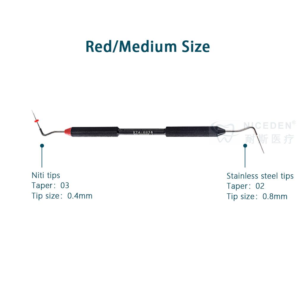 1Pcs NICEDEN Dental EndoHand Plugger Fill Instrument NITI Tip #0 #1 #2 Endodontic Dentist Dentistry Tools