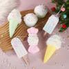 3/6pcs Ice Cream Model Christmas Candy Pendant Lovely Simulated Cake Popsicle Pendant  Gift