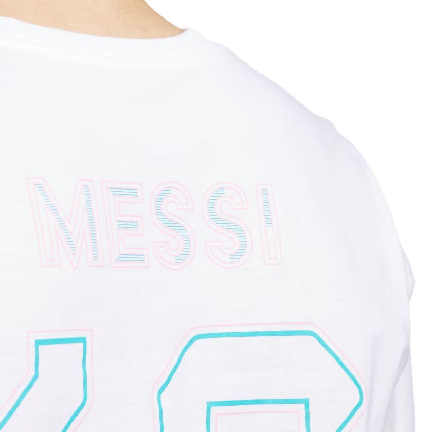 Adidas Messi N&N Tee White Men Streetwear JF4289
