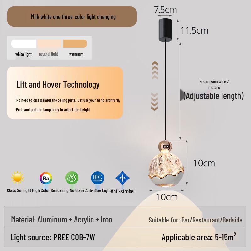 

Light Luxury Bedside Pendant Lamp