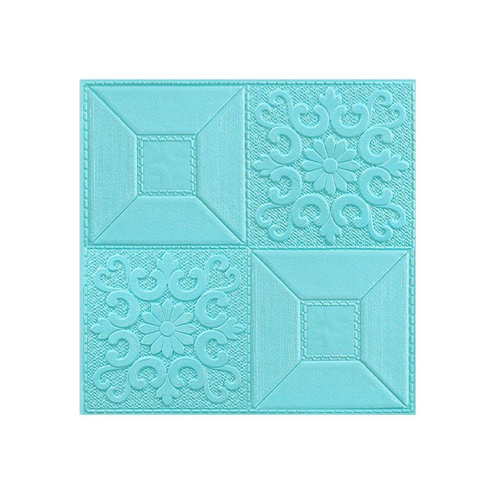 Self-Adhesive Wall Panels Bathroom 3D Foam Self-Adhesive Wallpaper Waterproof Wood Design Kitchen Home Decoration Wall Stickers