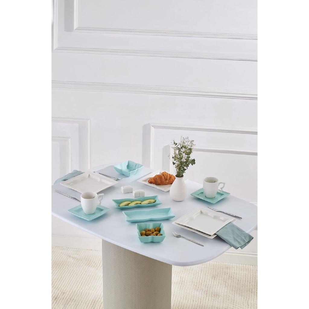 Winx Porcelain 28 Piece Breakfast/serving Set For 6 Persons White