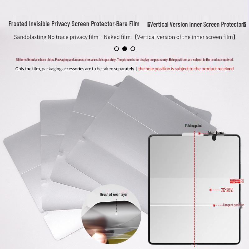 Samsung Z Fold 7/6 HD Matte Anti-Fingerprint Privacy Film - Self-Healing, Anti-Scratch, Hydrogel Protector for Folding Screens.