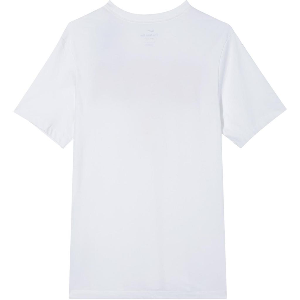 Nike Dri Fit T Shirt Men's White/White/Travel Yellow/Comet Red FZ4578-100