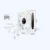 12cm ARGB 5V 3Pin 4 Pin PWM Silent Computer Cooler Fan Infinity Mirror CPU Case Cooling Fan 800-1800 RPM for PC Cooler and Case