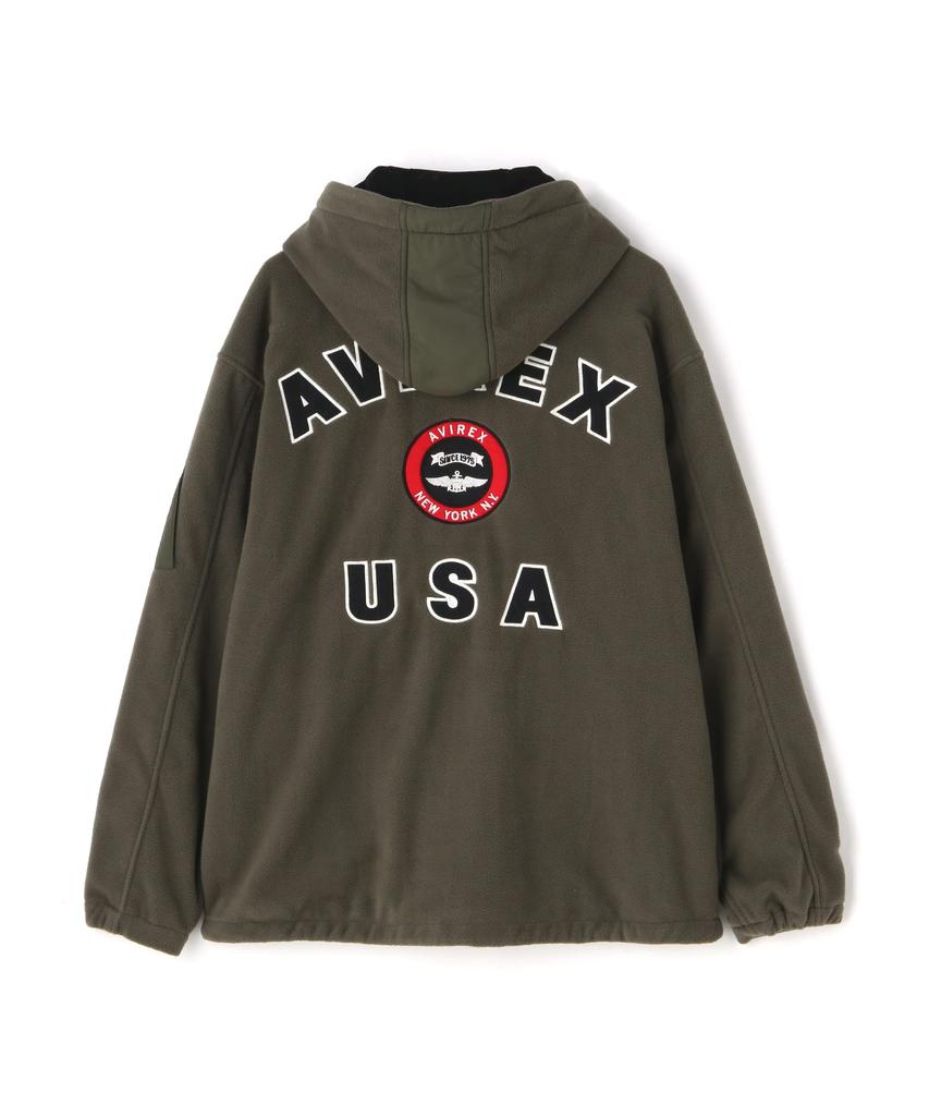 Avirex Varsity Logo Fleece Size Men's Hoodie, 2XL, 310, Olive, 783-2231003