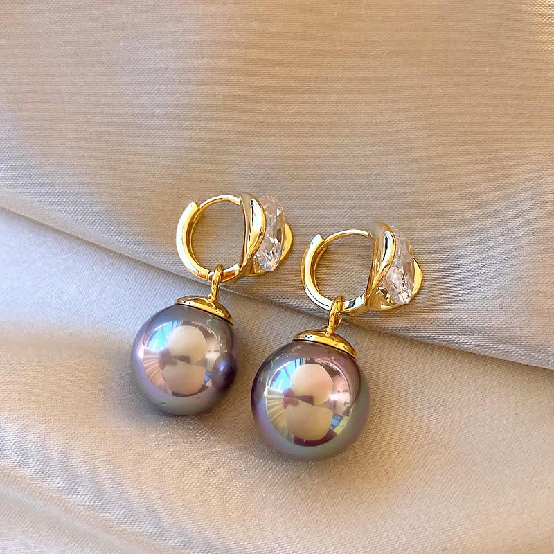 

2025 Изысканные серьги-пусеты с цирконом и жемчугом: Легкая роскошь и шикарный дизайн