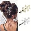 Star Duckbill Hair Clip with Rhinestones Designs Suitable for Trendy Women Everyday and Festive Use Casual Wear