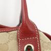 Gucci Pretty Tote Bag 163805 Brown GG Canvas Ribbon Women Used