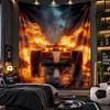 Wandbehang Tapisserie Lando Norris Drucktuch für Wohnzimmer Schlafzimmer Heimdekoration