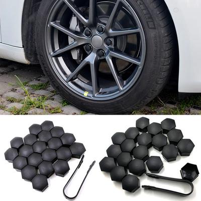 20 Stuks/Set Auto Wielnaafdoppen Moerafdekking Wielband Middenmoer Beschermhoes Boutkap Met Gereedschap Voor Tesla Model 3 Y X S