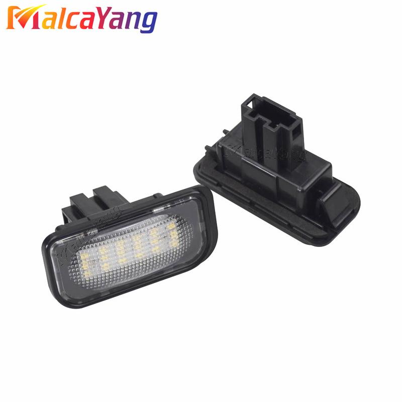 New Hight Quality For Mercedes Benz W203 4D Sedan CLK A209 W209 C209 SMD White Error Free LED License Plate Lights Lamps Car Sty